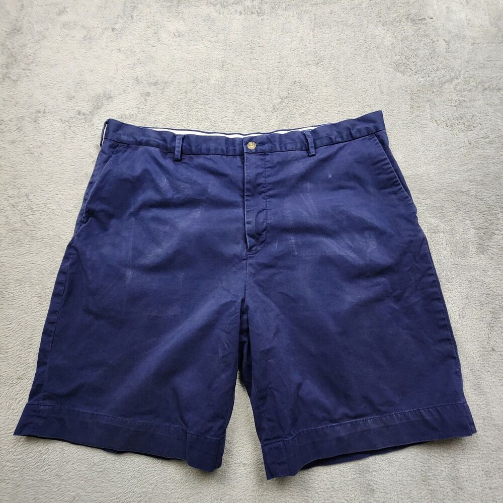 Polo Ralph Lauren Mens 40 Blue Stretch Classic Fit Shorts 9 Inseam Cotton Blend